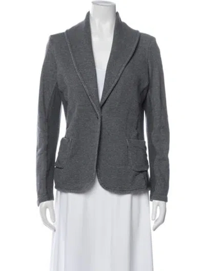 Pre-owned James Perse Blazer In Gray