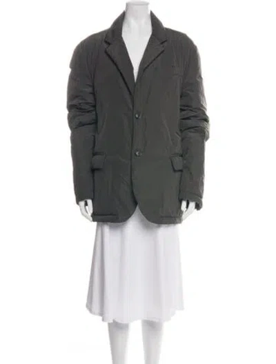 Pre-owned James Perse Blazer In Green