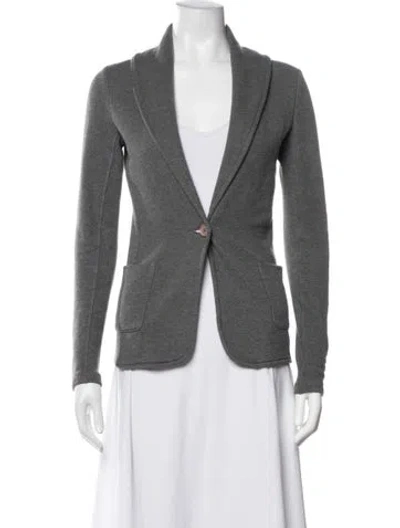 Pre-owned James Perse Blazer In Grey