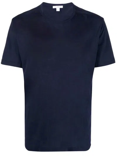JAMES PERSE JAMES PERSE BLUE COTTON T-SHIRT
