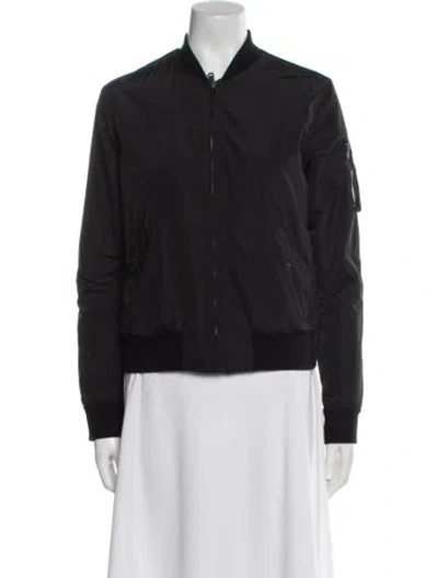 Pre-owned James Perse Bomber Jacket In Black
