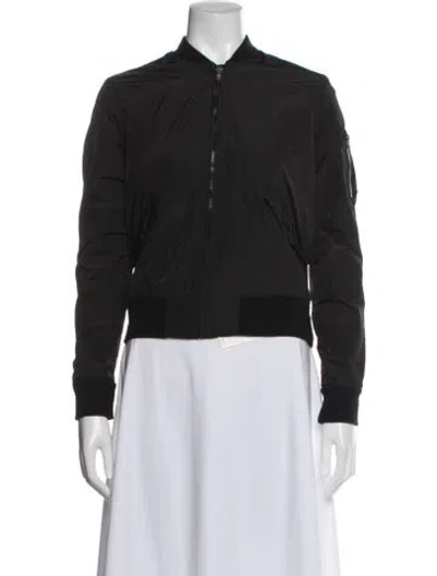 Pre-owned James Perse Bomber Jacket In Black