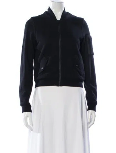 Pre-owned James Perse Bomber Jacket In Blue