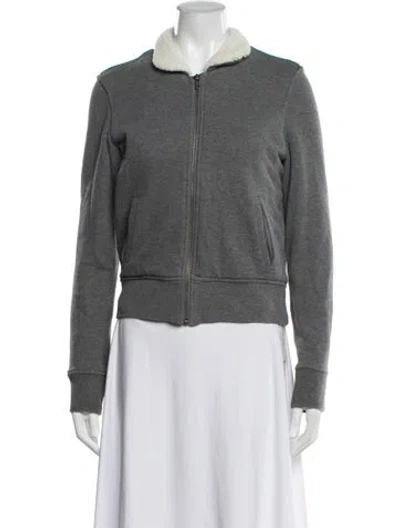 Pre-owned James Perse Bomber Jacket In Grey