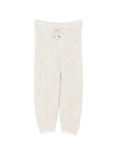 James Perse Bouclé Drawstring Track Pants In Neutral