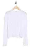 James Perse Boxy Long Sleeve T-shirt In White