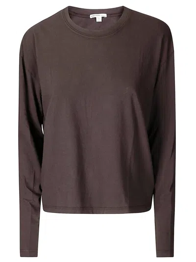 James Perse Boxy L/s Tee In Gold