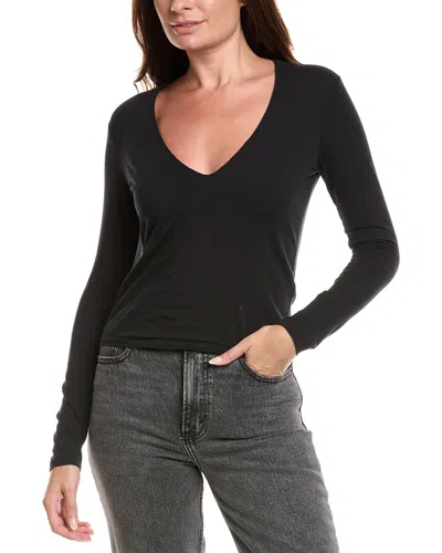 James Perse Boxy T-shirt In Black