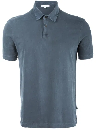 James Perse Classic Polo Shirt In Grey