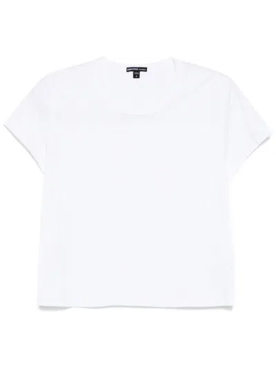 James Perse Brushed Elevated Jersey-t-shirt In Weiss