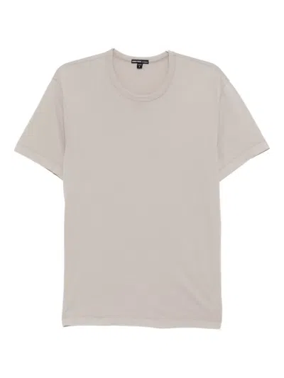 James Perse Brushed Lotus Crew T-shirt In Gray