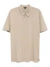 James Perse Brushed Lotus Polo Shirt In Grey