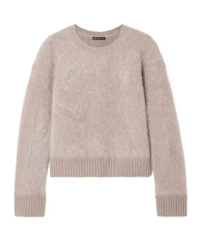 James Perse Halo Brushed-cashmere Sweater In Neutral