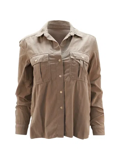 Pre-owned James Perse Button-down Pockets Shirt In Neutral