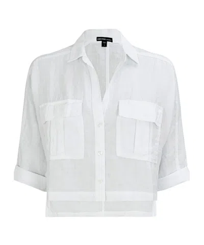 James Perse Button Shirt In White