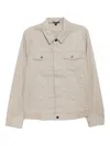James Perse Button-up Jacket In Neutral