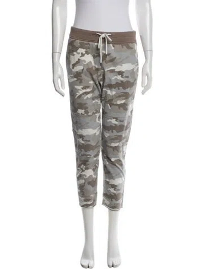Pre-owned James Perse Camouflage Print Straight Leg Pants In Multi