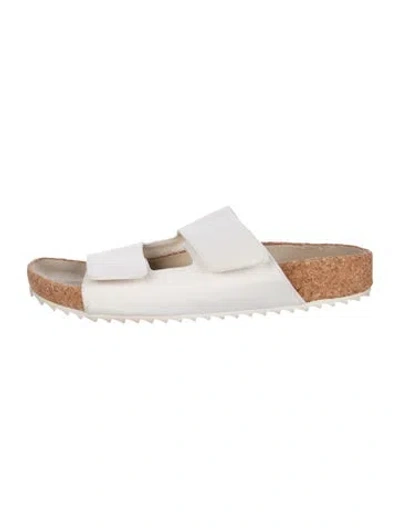 Pre-owned James Perse Canvas Slides In White