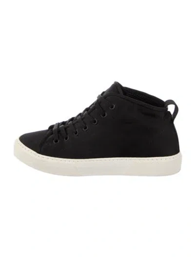 Pre-owned James Perse Canvas Sneakers In Black