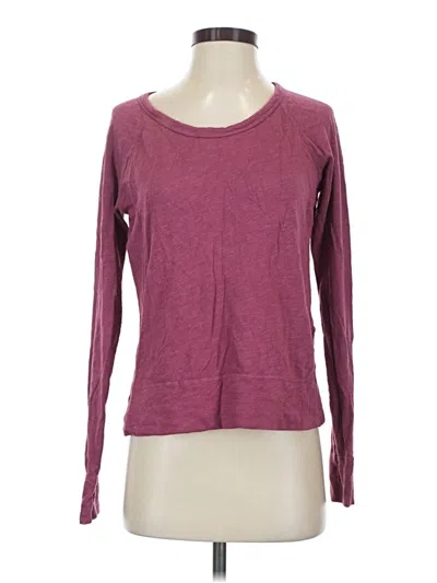 Pre-owned James Perse Cardigan Sweater In Burgundy