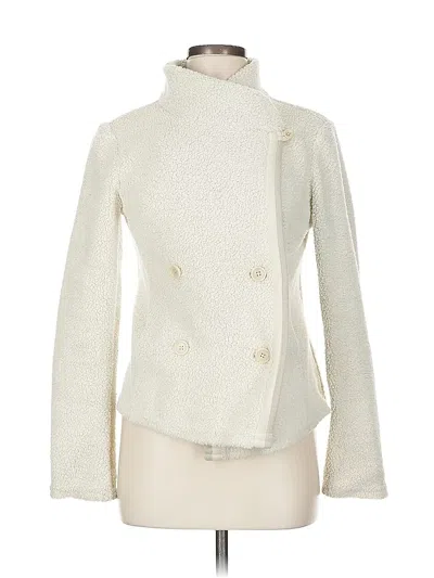 Pre-owned James Perse Cardigan Sweater In Ivory