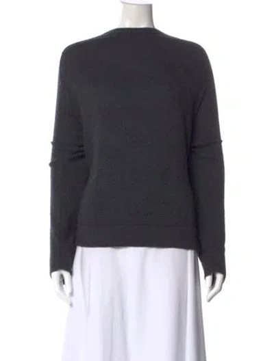 Pre-owned James Perse Cashmere Bateau Neckline Sweater In Gray