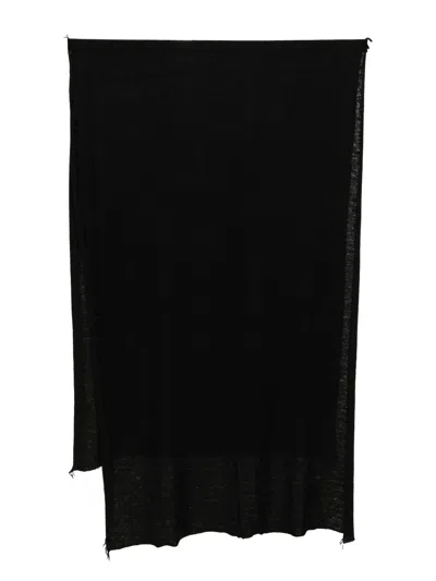 James Perse Cashmere Blend Scarf In Black