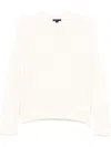 JAMES PERSE CASHMERE BOUCLE MOCK NECK SWEATER
