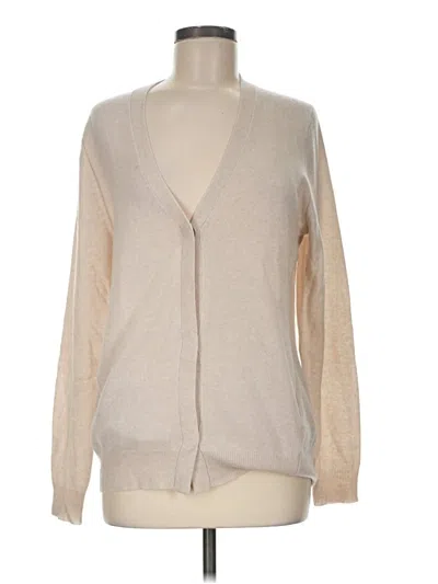 Pre-owned James Perse Cashmere Cardigan Sweater In Tan