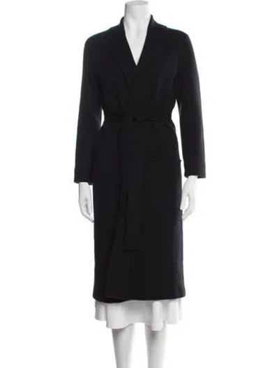 Pre-owned James Perse Cashmere Coat In Black