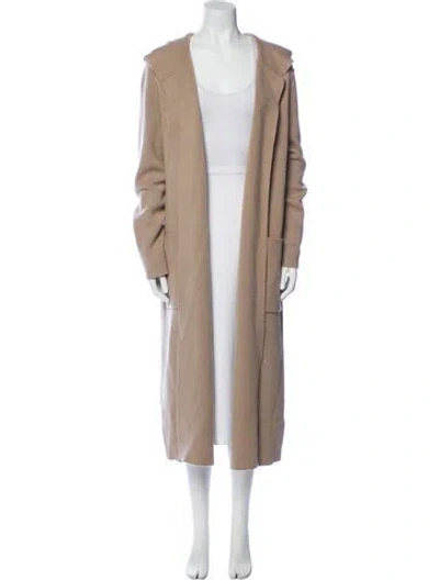 Pre-owned James Perse Cashmere Coat In Neutral