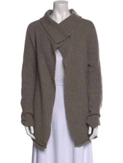 Pre-owned James Perse Cashmere Cowl Neck Sweater In Brown