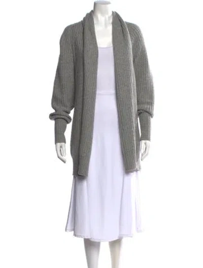 Pre-owned James Perse Cashmere Cowl Neck Sweater In Gray