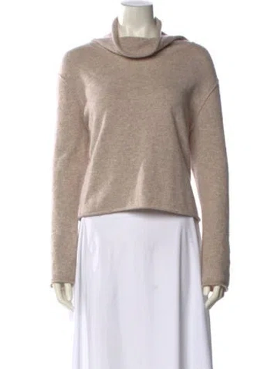 Pre-owned James Perse Cashmere Cowl Neck Sweater In Neutral