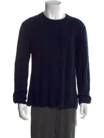 Pre-owned James Perse Cashmere Crew Neck Pullover In Black
