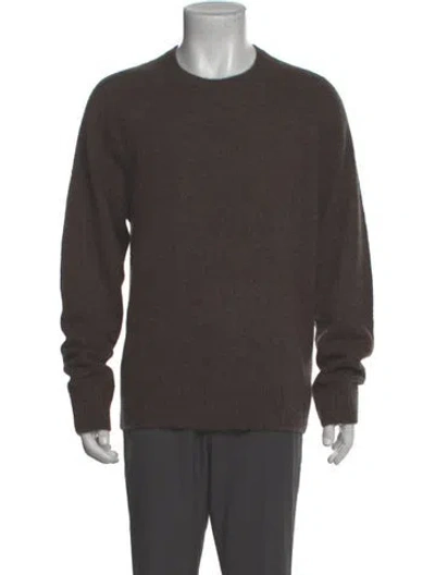 Pre-owned James Perse Cashmere Crew Neck Pullover In Brown