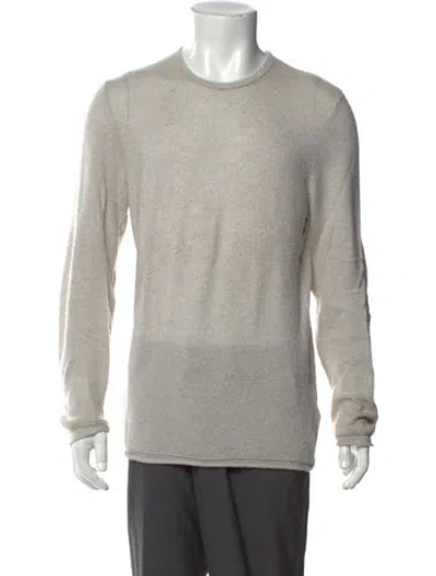 Pre-owned James Perse Cashmere Crew Neck Pullover In Gray