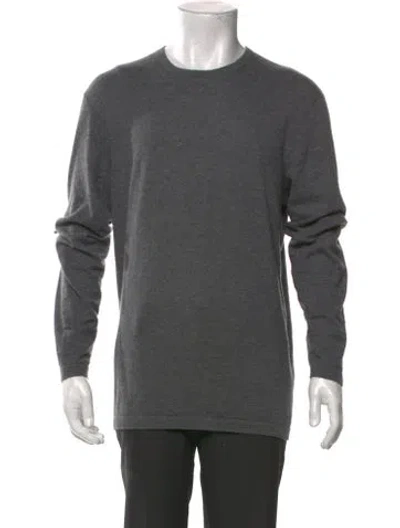 Pre-owned James Perse Cashmere Crew Neck Pullover In Gray