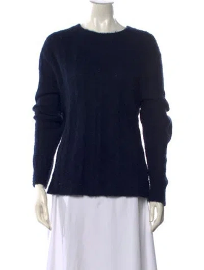 Pre-owned James Perse Cashmere Crew Neck Sweater In Black