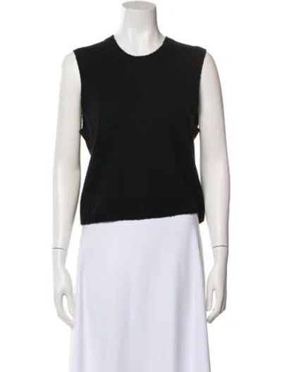 Pre-owned James Perse Cashmere Crew Neck Sweater In Black