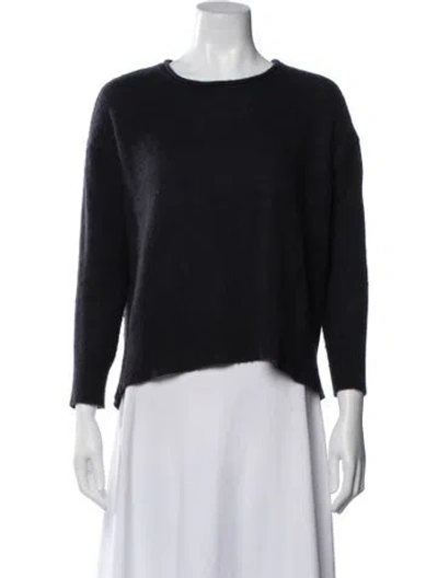Pre-owned James Perse Cashmere Crew Neck Sweater In Black