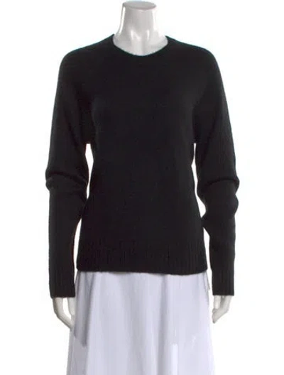 Pre-owned James Perse Cashmere Crew Neck Sweater In Black