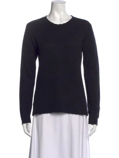 Pre-owned James Perse Cashmere Crew Neck Sweater In Black