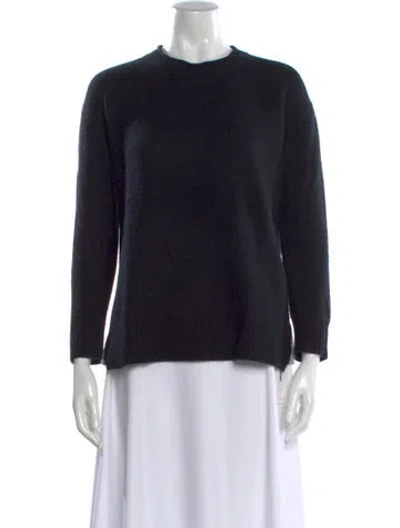Pre-owned James Perse Cashmere Crew Neck Sweater In Black