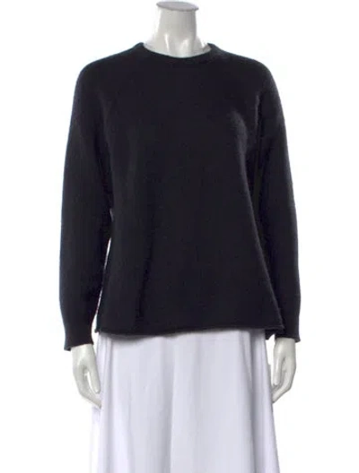 Pre-owned James Perse Cashmere Crew Neck Sweater In Black
