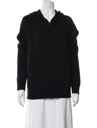 Pre-owned James Perse Cashmere Crew Neck Sweater In Black