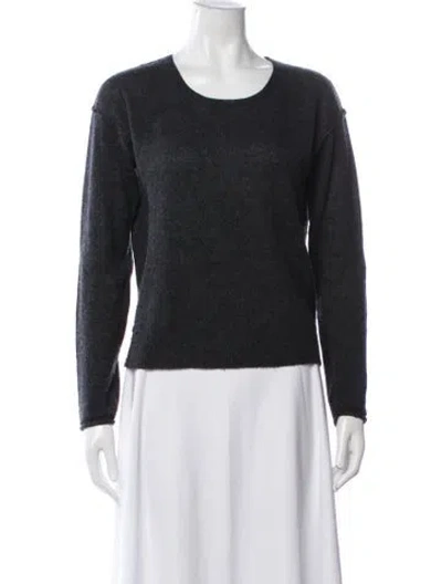 Pre-owned James Perse Cashmere Crew Neck Sweater In Black