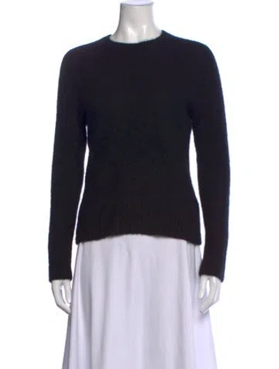 Pre-owned James Perse Cashmere Crew Neck Sweater In Black