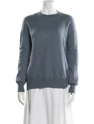 Pre-owned James Perse Cashmere Crew Neck Sweater In Blue