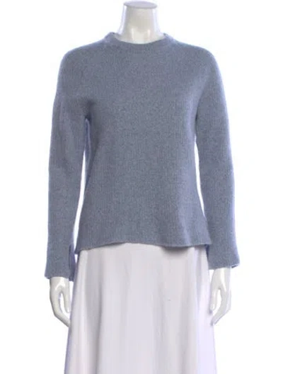 Pre-owned James Perse Cashmere Crew Neck Sweater In Blue